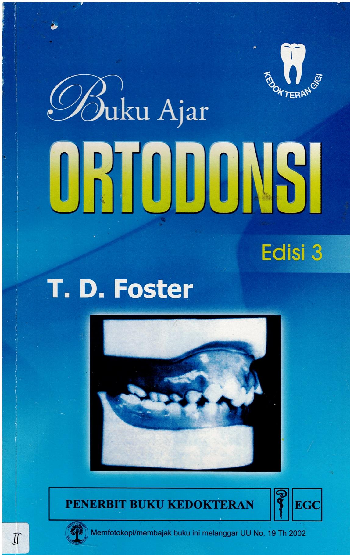 Buku Ajar : ORTODONSI