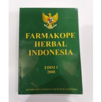 Farmakope Herbal Indonesia. Edisi:1