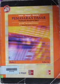 Dasar-Dasar Pemasaran. Ed:6