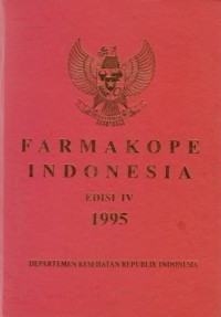 Farmakope Indonesia. Edisi IV