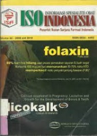 ISO : Informasi Spesialite Obat Indonesia