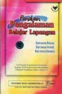 Panduan Pengalaman Belajar Lapangan kep keluarga, kep Gerontik, kep komunitas