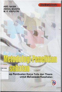 Buku Ajar  Metodologi Penelitian Kesehatan