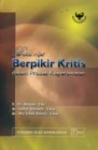 Buku Ajar berpikir Kritis dalam Proses Keperawatan