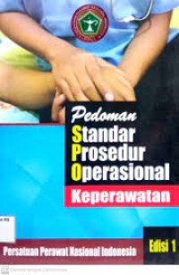 Pedoman Standar Profesional Operasional Keperawatan