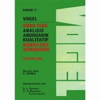 Analisis Anorganik Kualitatif Makro dan Semimakro bagian 2 Edisi ke 5